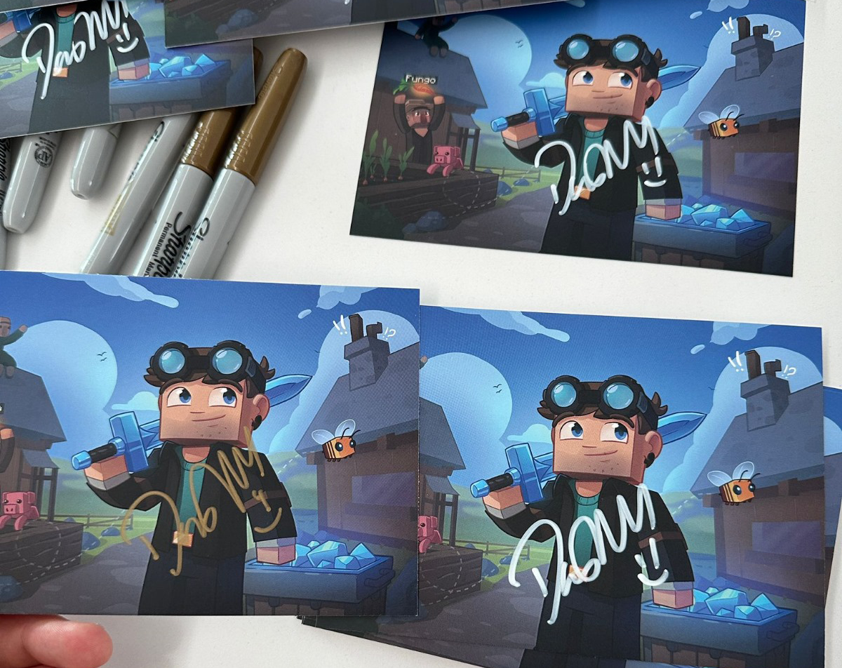 DanTDM Signed Postcard!!