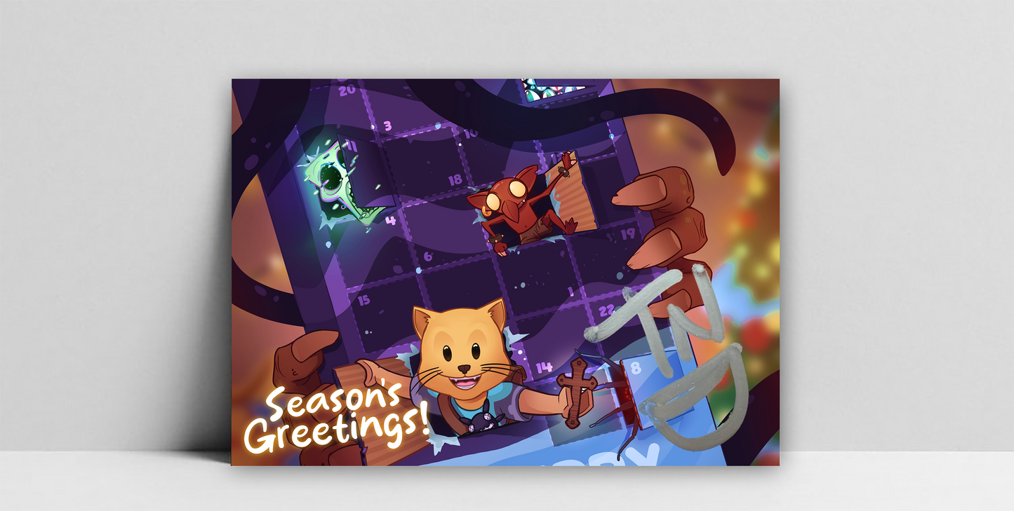 Thinknoodles Signed Festive Postcard!